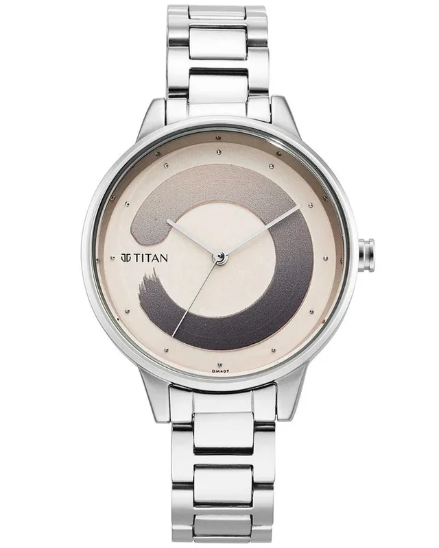 Titan Women Purple Glam It Up Round Beige Watches