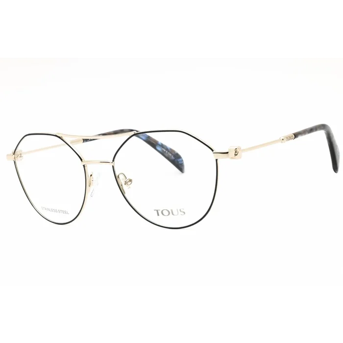 Tous Women’s Eyeglasses – Light Gold W/Colors Parts Metal Pilot Frame | VTO412 0492