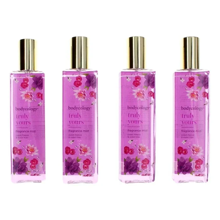 Truly Yours by Bodycology, 4 Pack 8 oz Fragrance Mist for Women