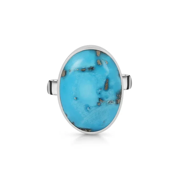 Turquoise Adjustable Ring-(TRQ-R-190.)