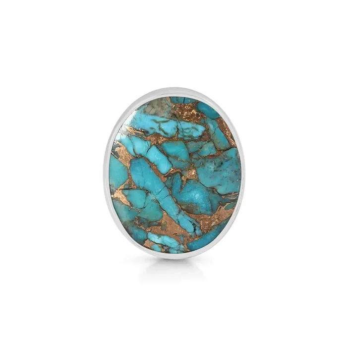 Turquoise (Copper) Adjustable Ring-(TRC-R-22)