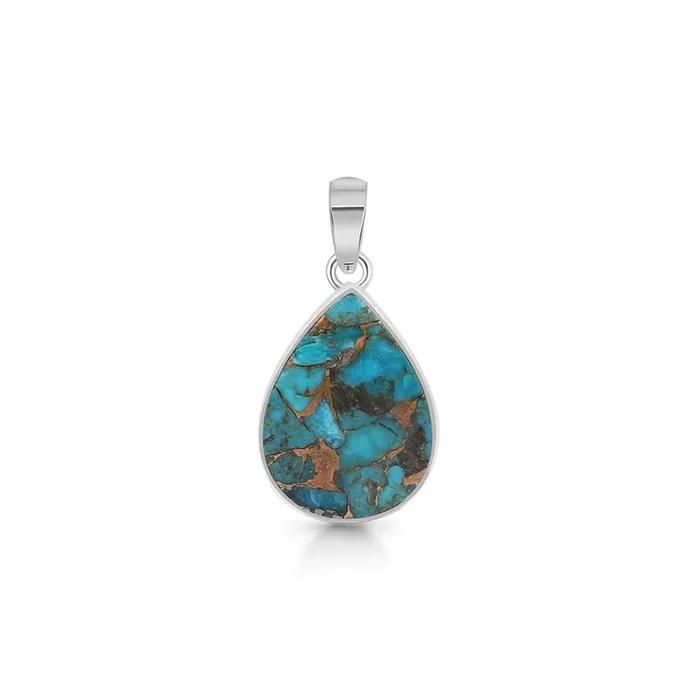 Turquoise (Copper) Pendant-(TRC-P-16.)