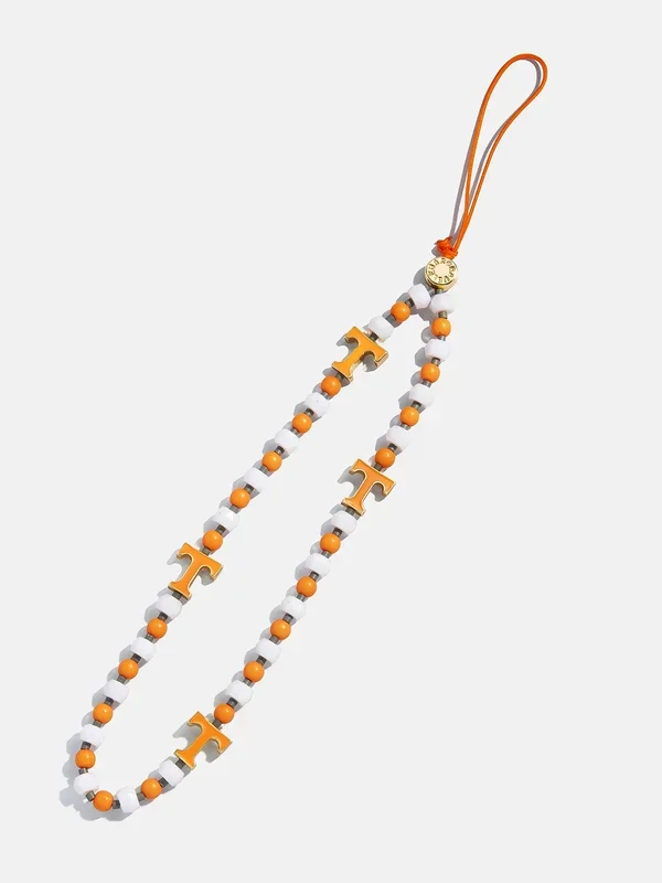 University of Tennessee Beaded Phone Charm – University of Tennessee