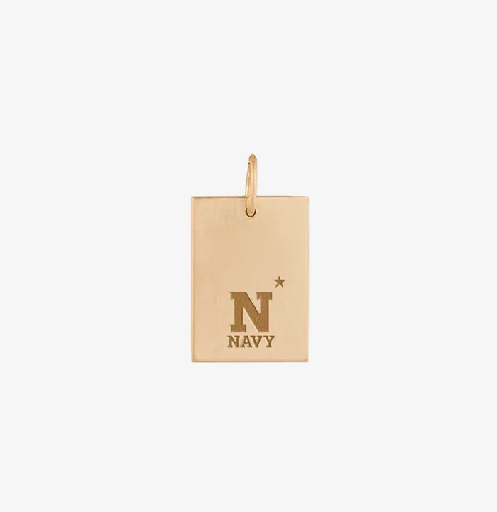 USNA N-Star Rectangle Pendant