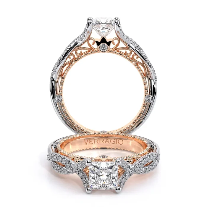 VENETIAN-5003PR-18K TWO TONE PRINCESS