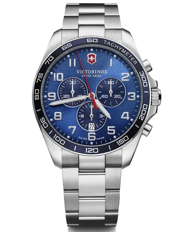 Victorinox men field force round blue watches
