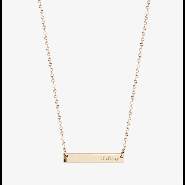 Washington Dubs Up Horizontal Bar Necklace