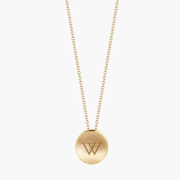 Wellesley Logo Necklace