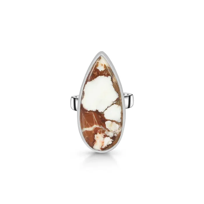 Wild Horse Jasper Adjustable Ring-(WOJ-R-36)