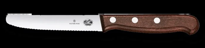 Wood Tomato and Table Knife