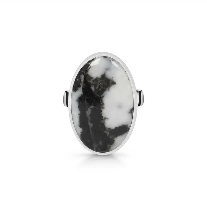 Zebra Skin Jasper Adjustable Ring-(ZSJ-R-11.)