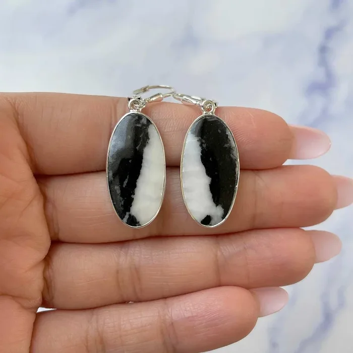 Zebra Skin Jasper Earring-(ZSJ-E-20.)