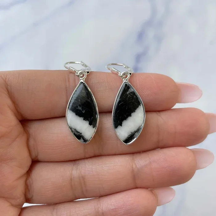 Zebra Skin Jasper Earring-(ZSJ-E-24.)