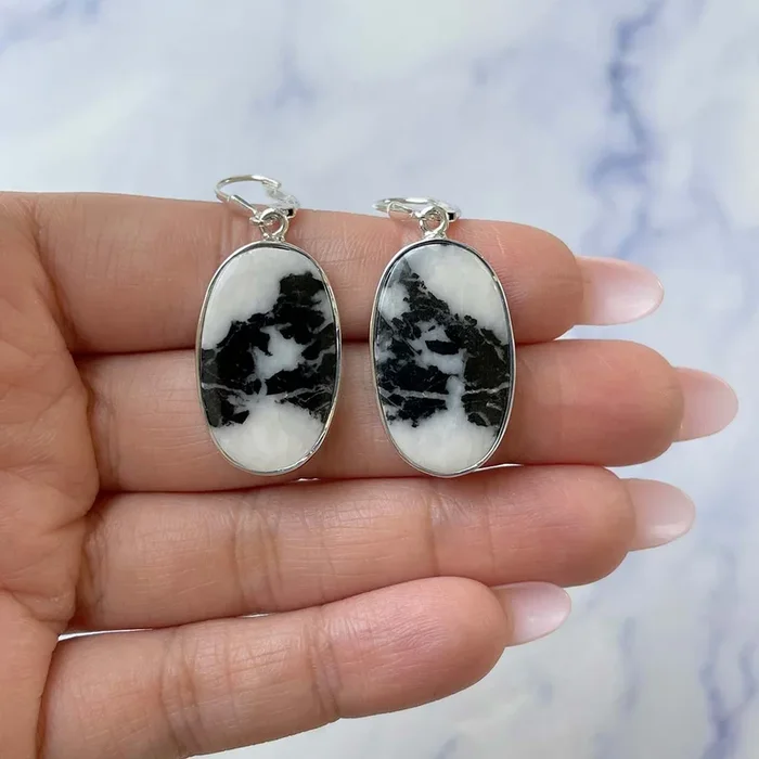 Zebra Skin Jasper Earring-(ZSJ-E-39.)