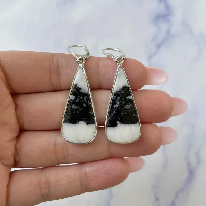 Zebra Skin Jasper Earring-(ZSJ-E-43.)