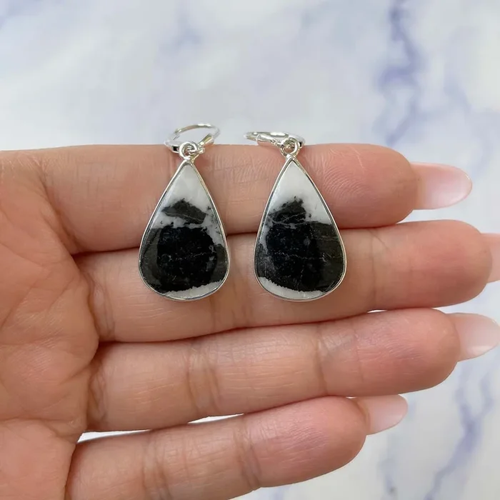 Zebra Skin Jasper Earring-(ZSJ-E-44.)